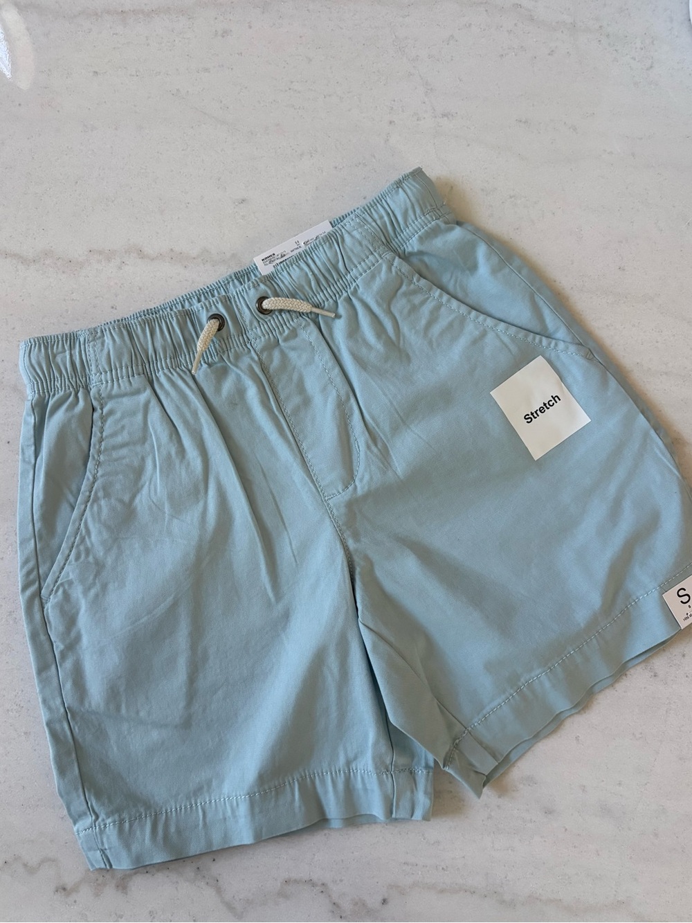 SO Kids Light Blue Stretch Drawstring Shorts